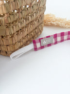 Prendedor Chupeta Vichy Rosa