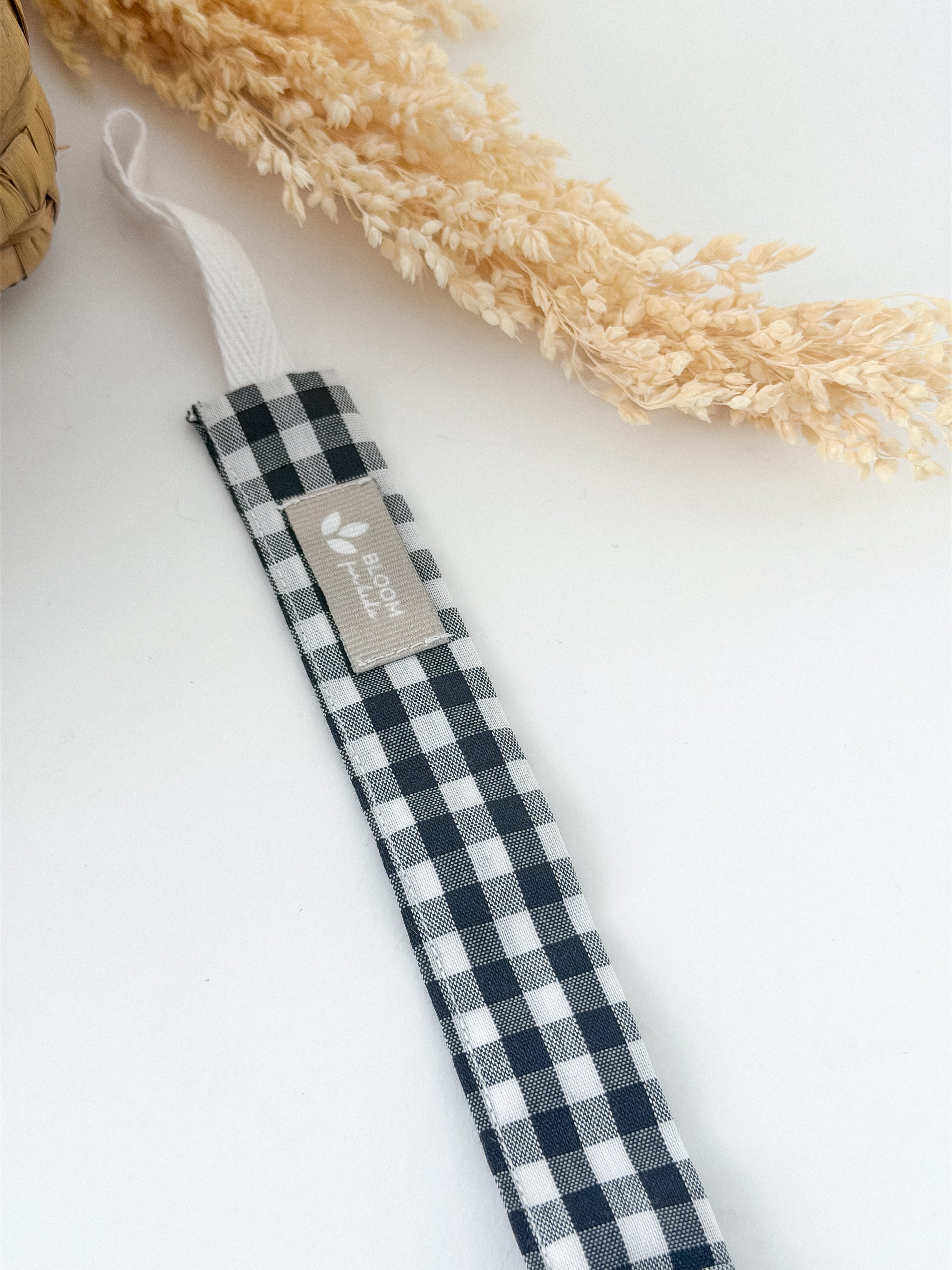 Prendedor Chupeta Vichy Preto