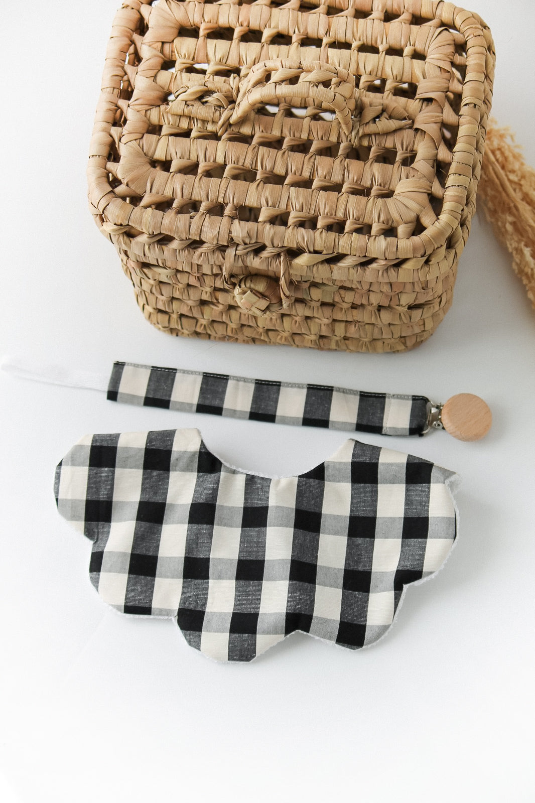 Babete Impermeável Vichy Preto