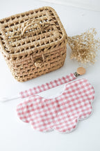 Babete Impermeável Vichy Rosa