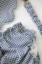 Tapa Fraldas Vichy Azul Marinho