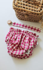 Tapa Fraldas Vichy Rosa